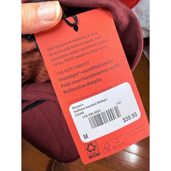 NWT REI Co-Op Swiftland Insulated Mid Layer Pullover - Picture 10 of 14